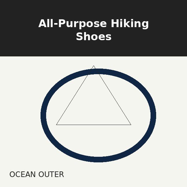 All-Purpose Hiking Shoes - Ocean Outer