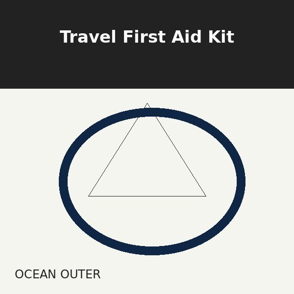 Travel First Aid Kit - Ocean Outer Travel First Aid Kit - Ocean Outer