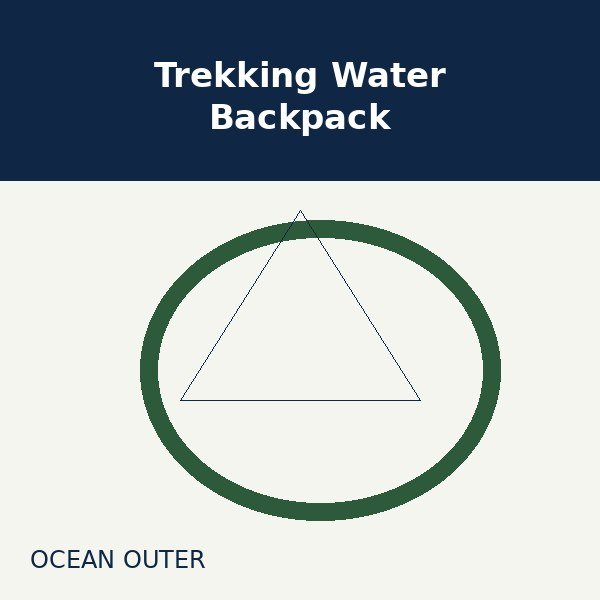 Trekking Water Backpack - Ocean Outer Trekking Water Backpack - Ocean Outer